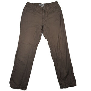 Mountain Hardwear Pants Men's Size 34x32.5 Brown Canvas Outdoors Rugged Strong
